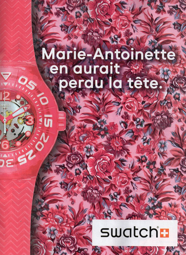 Pub montre swatch sales