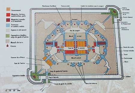 Plan du fort de la Malmaison