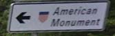 Panneau d'indication Monument Américain