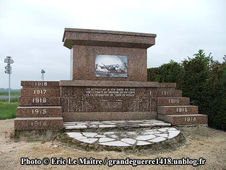 Monument des offensives d'avril 1917, autre face