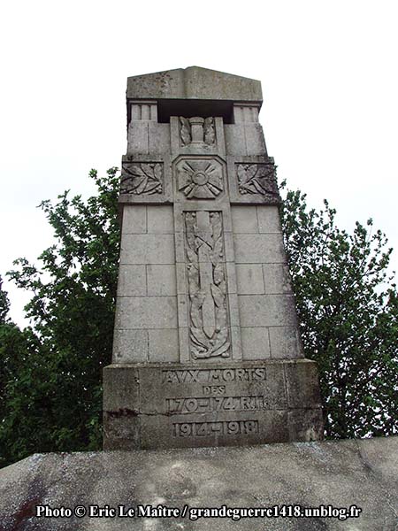 Inscription du Monument aux morts des 170e et 174e RI