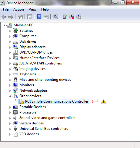 pci device windows 7 driver