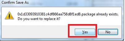 After you will see that the file size of the first file is much much larger….that is because all your packages are now in this file.