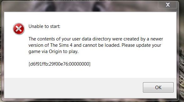 Sims 4 not starting