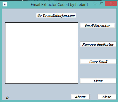 Email Extractor Coded FIREBIRD