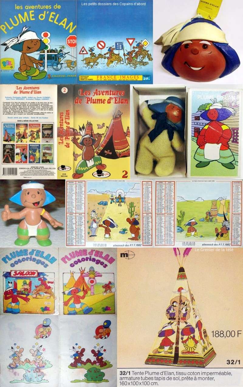 Et aussi un album Panini un masque César des VHS une mini poupée une figurine PVC un calendrier 1982 un album de coloriage une toile de tente etc