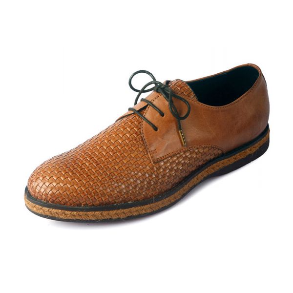 chaussures cuir tresse homme