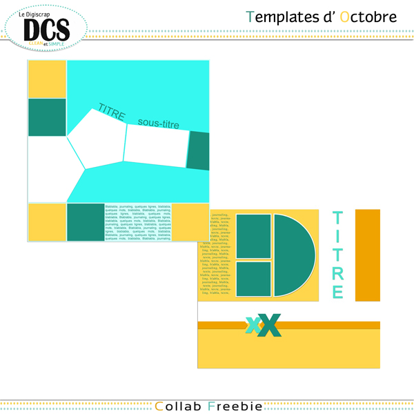 Free scrapbook october template  from Rohana Designs - {PU}