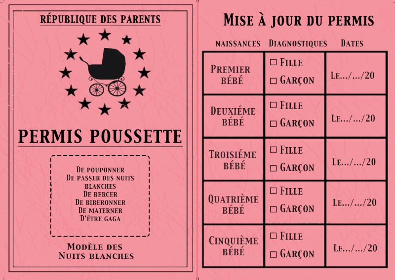 Permis poussette
