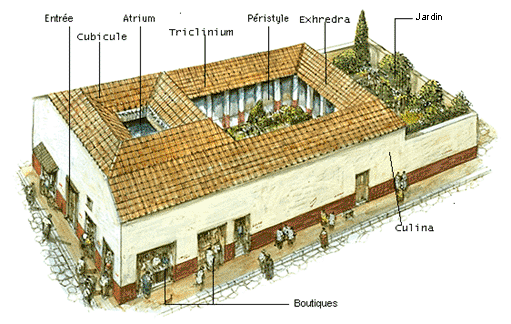 plan maison grecque
