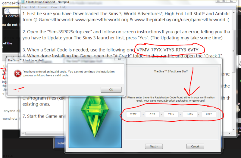 Sims 3 Base Game Installation Code