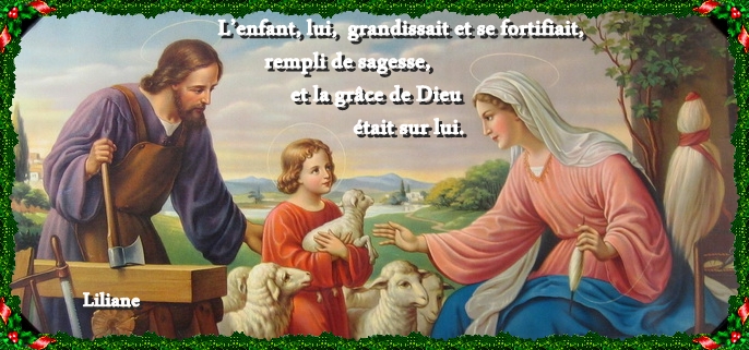 L'enfant grandissait et se fortifiait, rempli de sagesse »