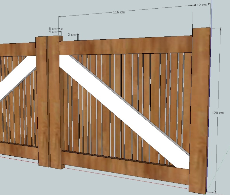 Fabriquer portail en bois