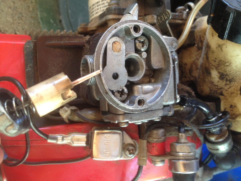 Réglage carbu sur Kawasaki TD33